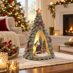 Pino Tyson Babbo con LED Natale 21cm - addobbi casa