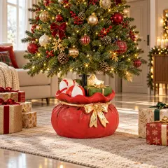 Base Albero di Natale Gift Bag Rosso D44x38,5h - basi albero