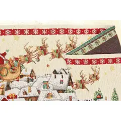 Runner Natalizio Lapland 183x33 Bianco - addobbi casa