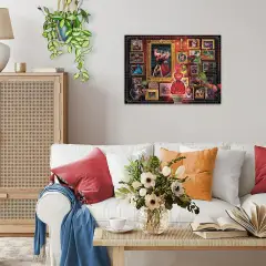 Ravensburger Puzzle 1000 Pezzi Disney Villainous Queen of Hearts – 70x50 cm - Puzzle in cartone