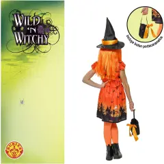 Rubies Costume Strega Zucca Bambina con Cappello e Borsa – Halloween e Feste - Abiti halloween