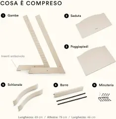 Seggiolone Tripp Trapp Vanilla White Stokke - seggioloni