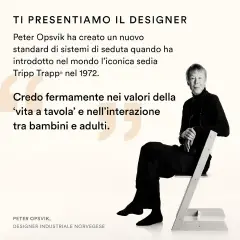 Seggiolone Tripp Trapp Vanilla White Stokke - seggioloni