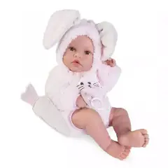 Bambola Newborn Erika Tutina Coniglietta E Peluche Carota - Bambole e accessori
