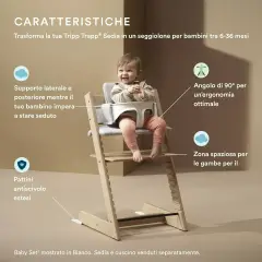 Baby Set ² per Seggiolone Tripp Trapp Stokke Vanilla Whaite - seggioloni