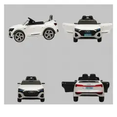 Macchina Elettrica Bambini Audi Q8 12V Bianca con Telecomando - auto