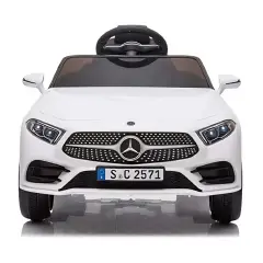 Macchina Elettrica Bambini Mercedes-Benz 12V Bianca con Telecomando - auto