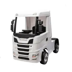 Camion Elettrico Bambini Scania 24V Bianco con Telecomando - auto