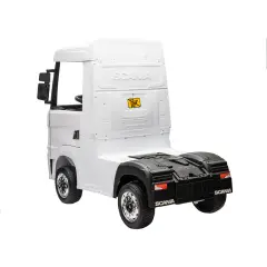 Camion Elettrico Bambini Scania 24V Bianco con Telecomando - auto