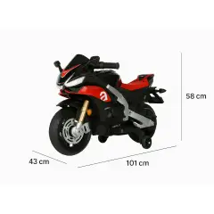Moto Elettrica Bambini Aprilia RSV4 Small 12V Nero - moto