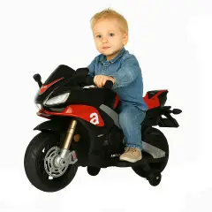 Moto Elettrica Bambini Aprilia RSV4 Small 12V Nero - moto