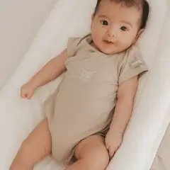 Body in Bamboo Mezza Manica - Taglia 9-12 mesi Beige - intimo neonato