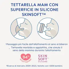 MAM Biberon Easy Active 330 ml Neutro con Tettarella Silicone Misura 3 - biberon e accessori