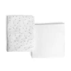 Set Lenzuola in Cotone Sopra-sotto per Next2Me - Cloud - lenzuolini