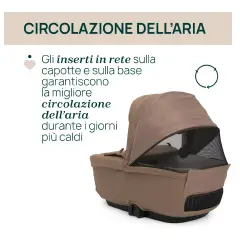 Navicella Bellagio Gran Comfort Camel Chicco - trio e modulari