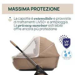Navicella Bellagio Gran Comfort Camel Chicco - trio e modulari