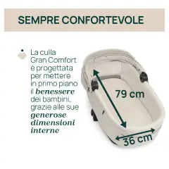Navicella Bellagio Gran Comfort Camel Chicco - trio e modulari