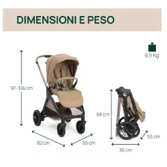 Passeggino Bellagio 2 Camel Chicco - passeggini