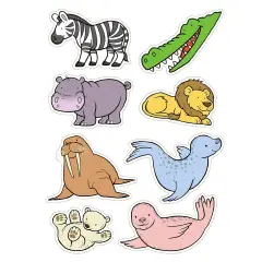 I Miei Primi Libri Stickers: Tanti Amici Animali - Prima biblioteca