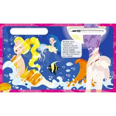 Libro Acquacolor Con Pennarello Magico Ad Acqua - Sirene - Prima biblioteca