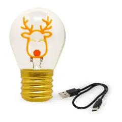 Legami - Lampada Da Tavolo A Forma Di Lampadina Renna Di Natale - regalo e gadget valigeria
