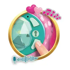 Clementoni - BFF Emy La Mia Amica dei Segreti Peluche Interattivo - peluches 0/36 mesi