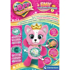 Clementoni - BFF Emy La Mia Amica dei Segreti Peluche Interattivo - peluches 0/36 mesi