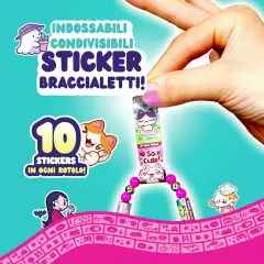 Sticki Rolls - Sticki Band Braccialetto Con Adesivi Kawaii - creatività