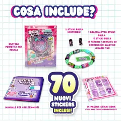 Sticki Rolls - Sticki Band Braccialetto Con Adesivi Kawaii - creatività
