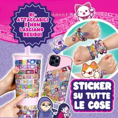 Sticki Rolls - Sticki Band Braccialetto Con Adesivi Kawaii - creatività