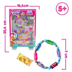Sticki Rolls - Sticki Band Braccialetto Con Adesivi Kawaii E Libretto - creatività