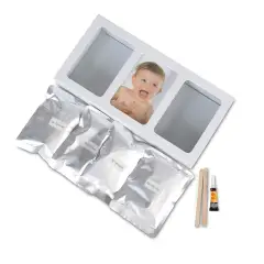 Set per Impronta Mani e Piedi in Gesso 3D con Cornice - complementi d'arredo