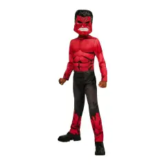 Costume Hulk Classic Rosso - Taglia S - 7/8 Anni - abiti bambino e bambina
