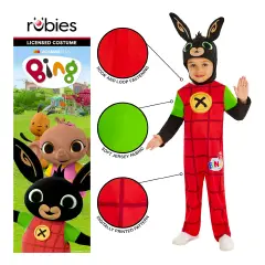 Costume Bing Classic - Taglia 4T - 3/4 Anni - abiti bambino e bambina