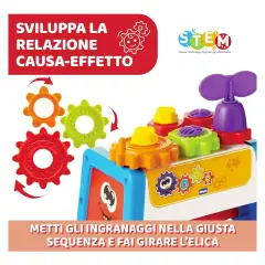 Chicco Cassetta degli Attrezzi 2 in 1, Banco da Lavoro per Bambini con Attrezzi Giocattolo - varie