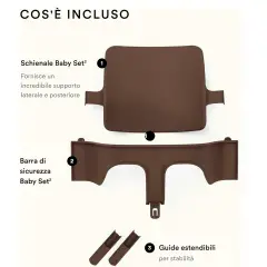 Baby Set ² per Seggiolone Tripp Trapp Warm Brown Stokke - seggioloni