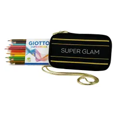 Giotto Supermina - Astuccio Da 12 Colori + Pochette Super Glam - Pastelli