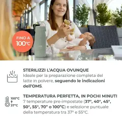 Bollitore Scaldalatte E Scaldabiberon Portatile Hot'N'Go Nuvita - Sicurezza e igiene