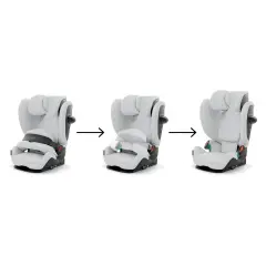 Seggiolino Auto Pallas G2 I-Size Fog Grey - bambini 76-150 cm (15m-12anni)