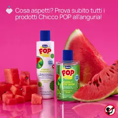 Chicco Pop Bagnodoccia Watermelon Splash 300Ml - cosmesi e igiene