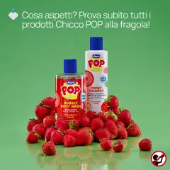 Chicco Pop Shampoo&Balsamo Strawberry Candy 250 Ml - cosmesi e igiene