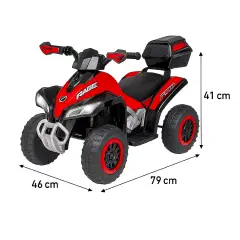Quad Elettrico per Bambini 8,4V Rosso - auto