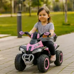 Quad Elettrico per Bambini 8,4V Rosa - auto