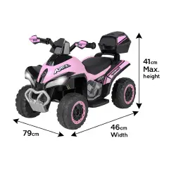 Quad Elettrico per Bambini 8,4V Rosa - auto