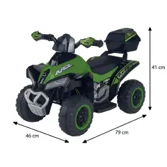 Quad Elettrico per Bambini 8,4V Verde - auto