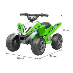 Quad Elettrico per Bambini 12V Verde - auto