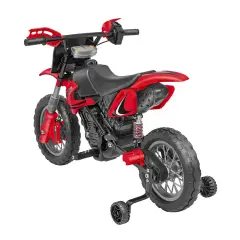 Moto Cross Elettrica per Bambini 12V Rossa - moto