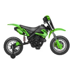 Moto Cross Elettrica per Bambini 12V Verde - moto