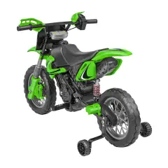 Moto Cross Elettrica per Bambini 12V Verde - moto