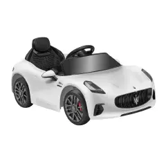 Auto Elettrica per Bambini Maserati Granturismo 12V con Radiocomando Bianca - auto